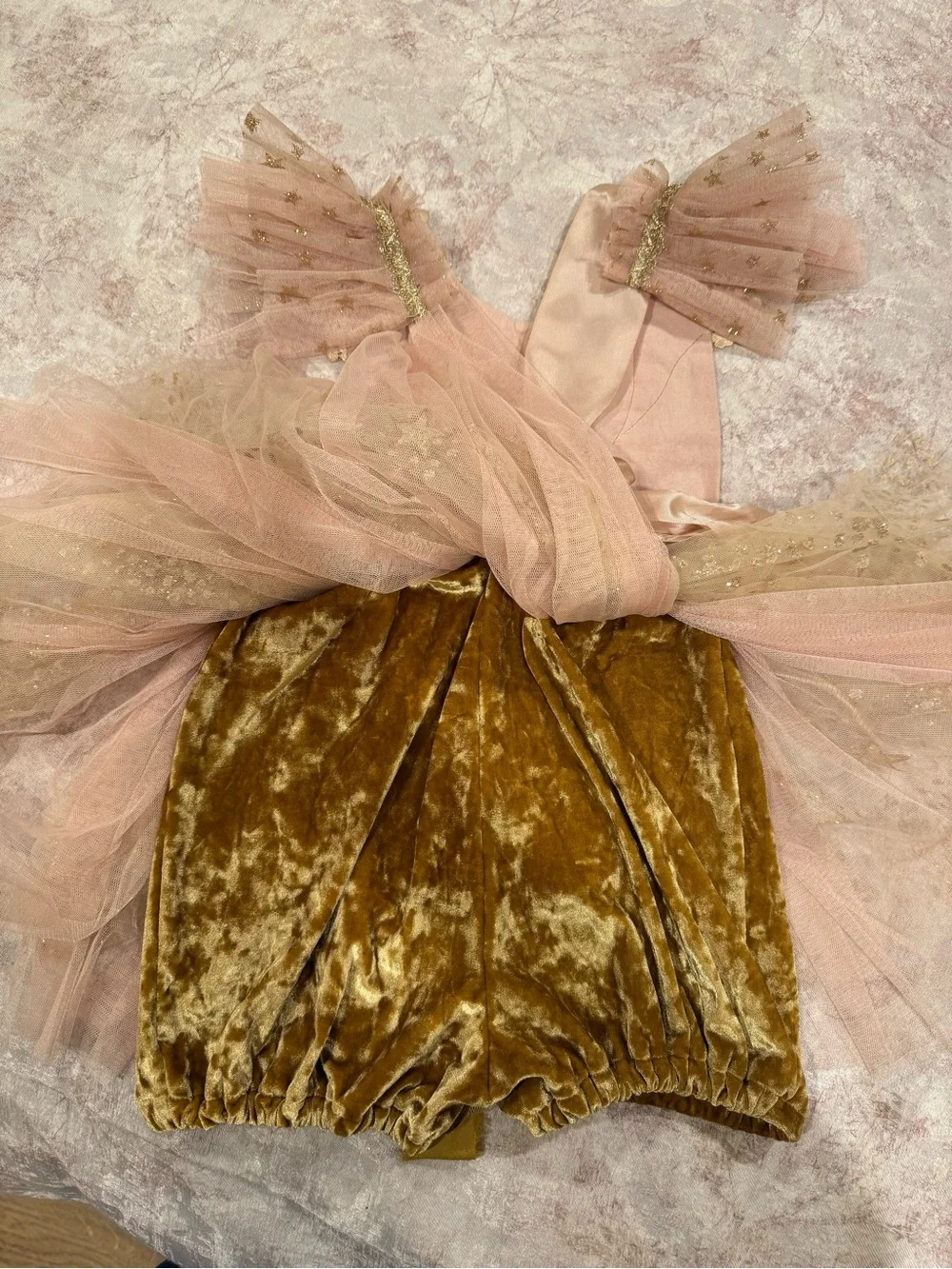 Willow Tree Blush Pink & Gold Nutcracker Costume Dress
